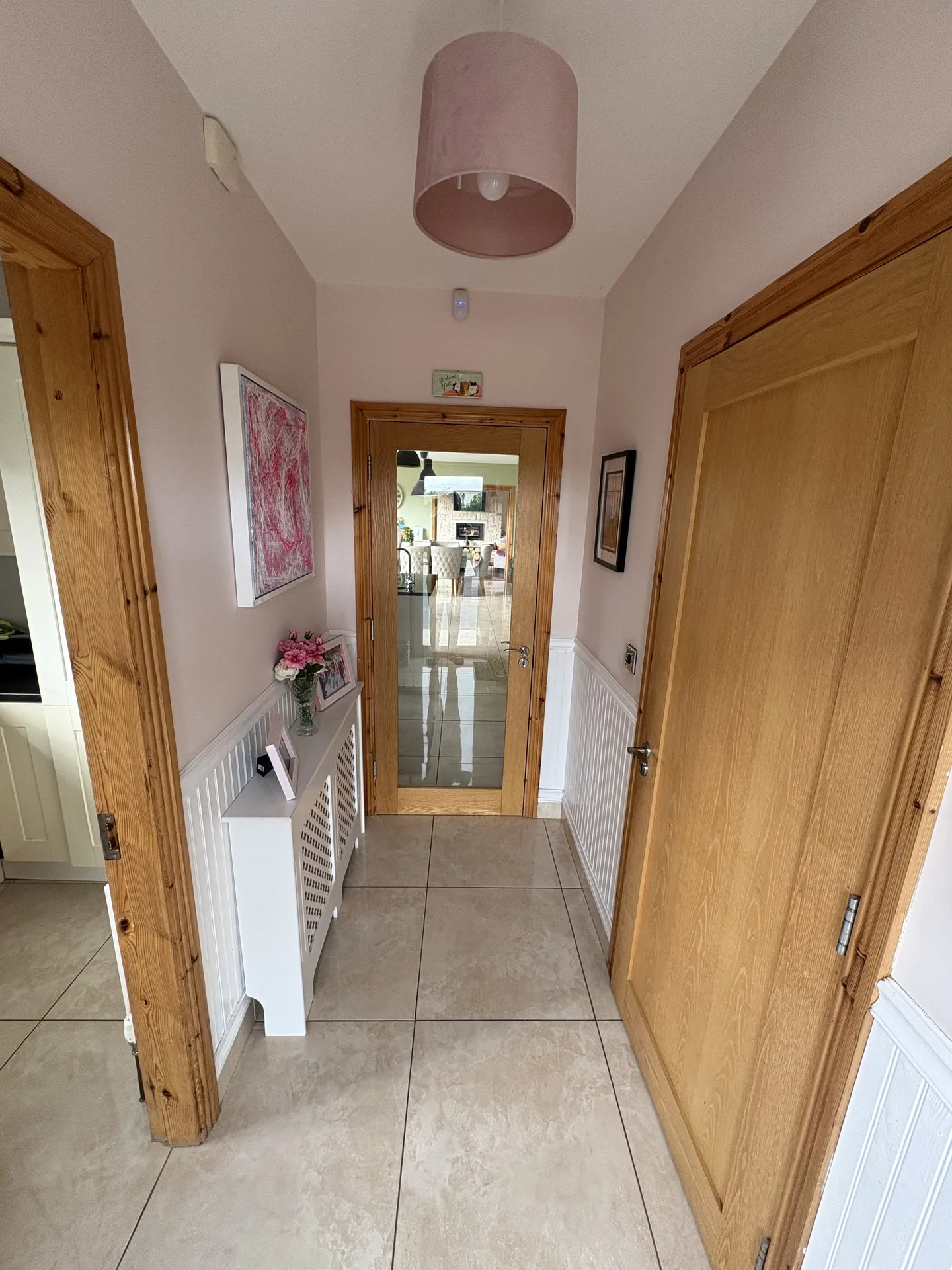 Hallway with Original Art