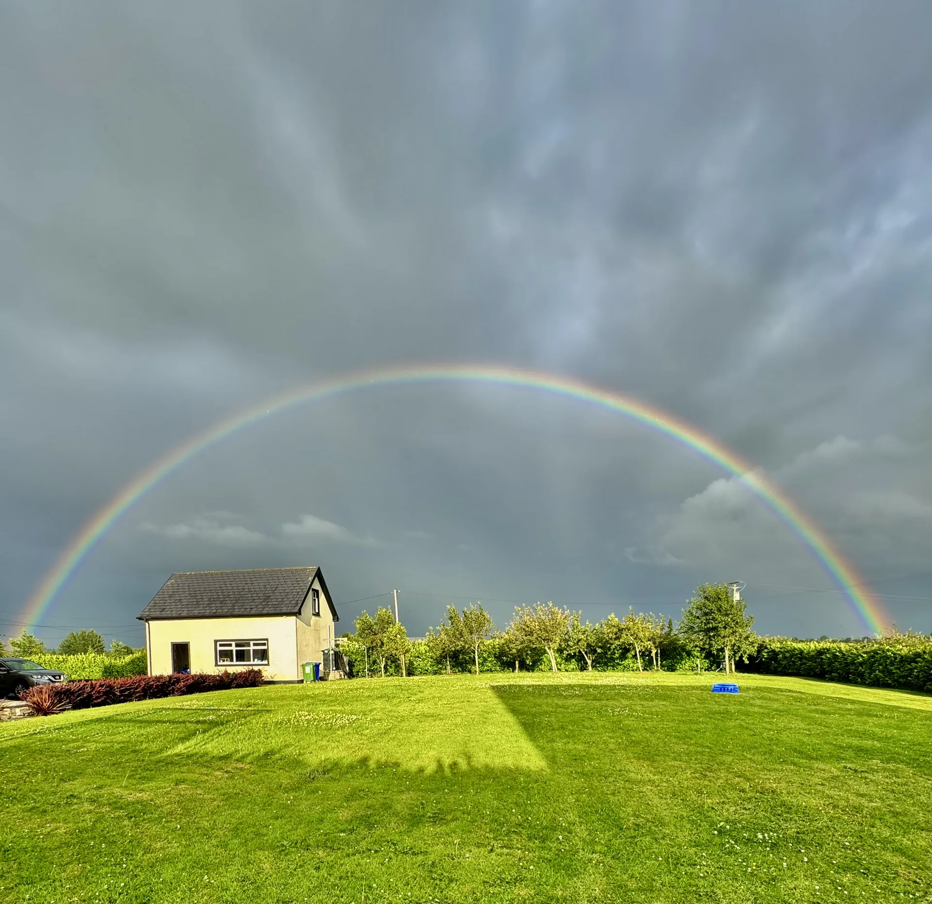Rainbow over the Lawn